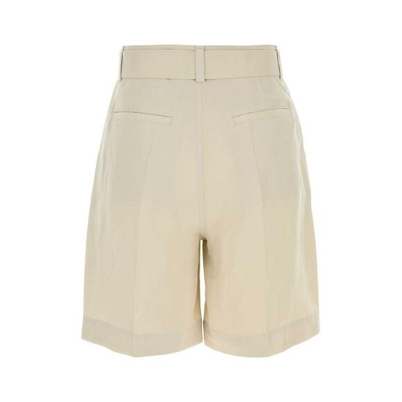 WOOLRICH Women's Wide Leg Belted Shorts Women BEIGE O TAN Pants